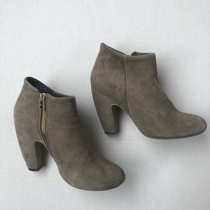 Gray Suede Steve Madden Booties